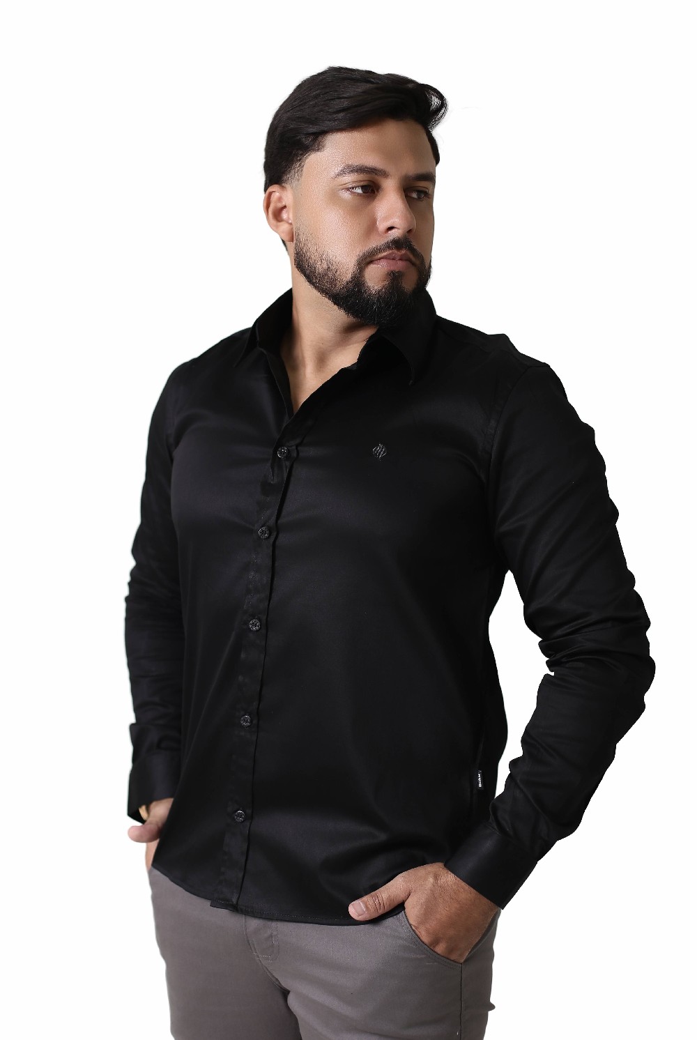CAMISA TRIC. ACETINADO MAS MANGA LONGA SLI