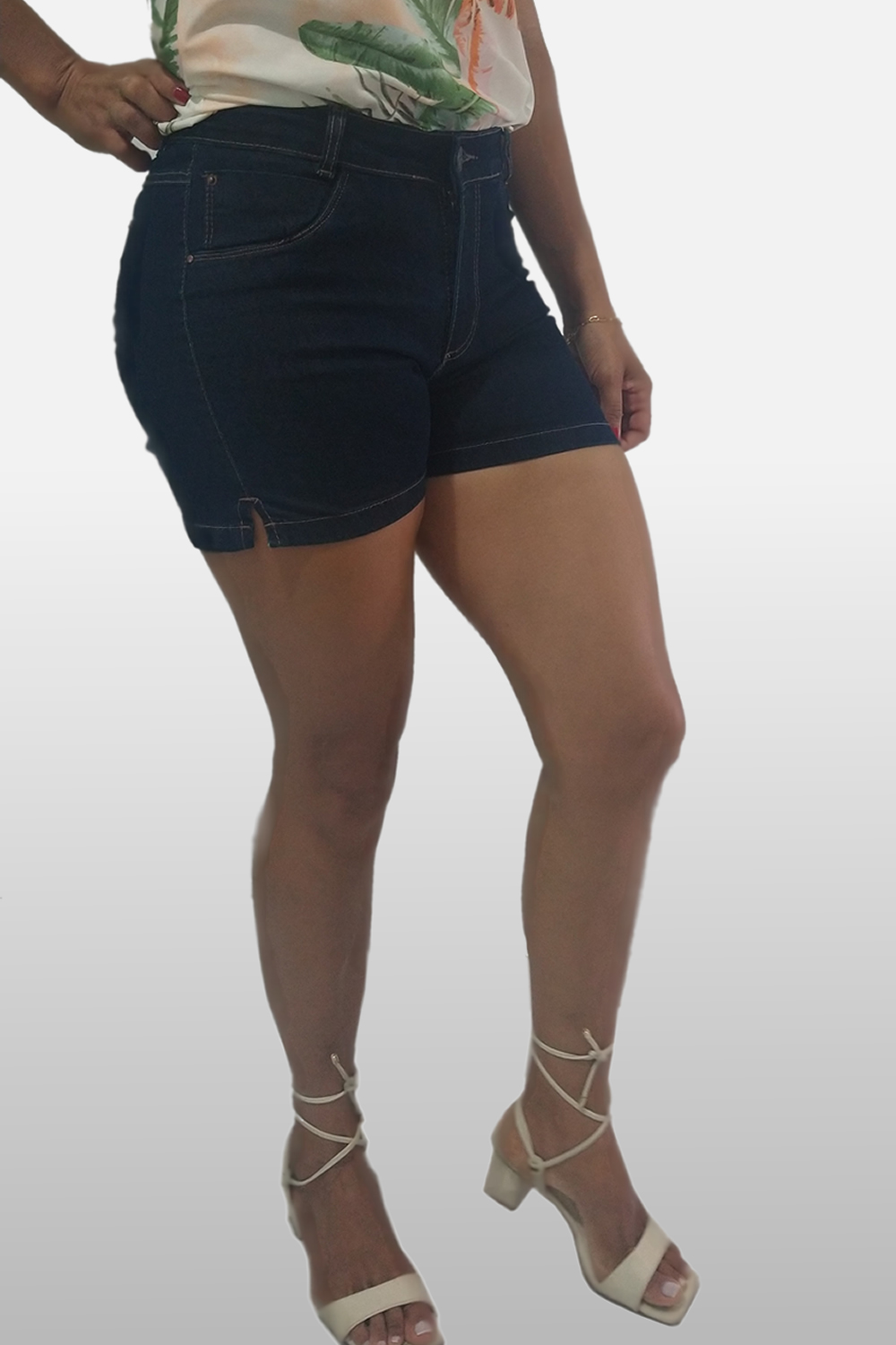 SHORT JEANS EL FEM M COXA AL