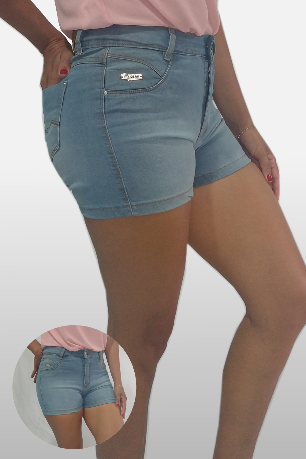 SHORT JEANS EL FEM CURTO
