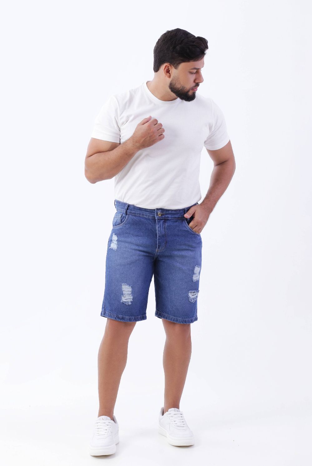 BERMUDA JEANS MAS BASICA 