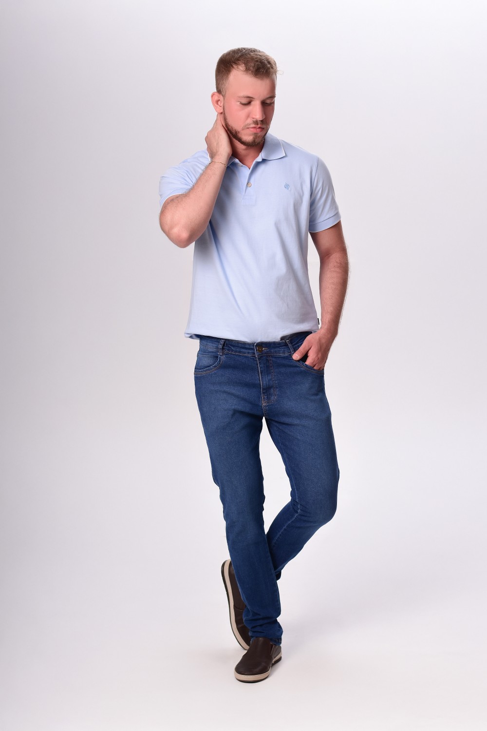 CALCA JEANS ELAST MAS SLIM FIT