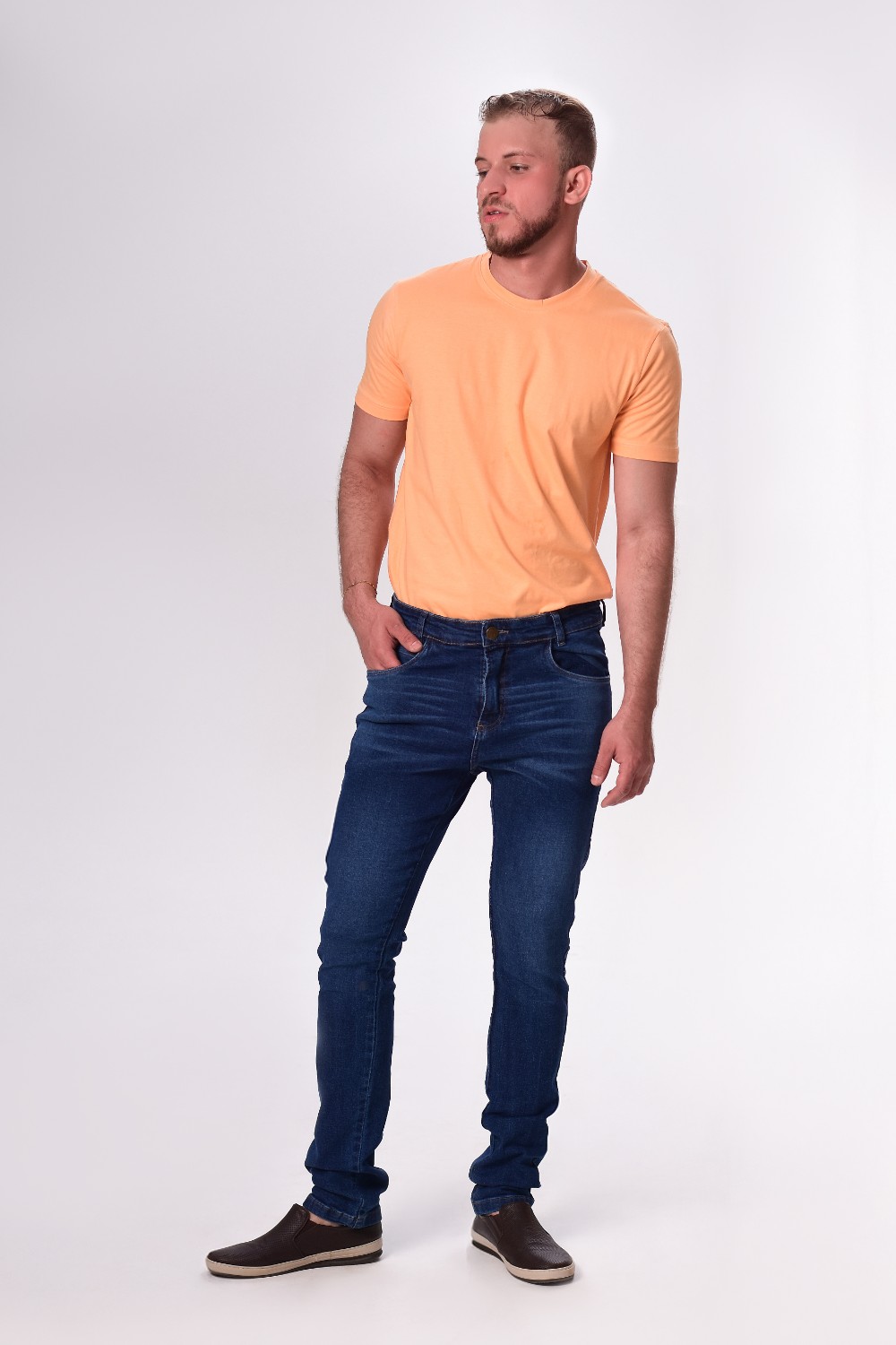 CALCA JEANS ELAST MAS SLIM FIT