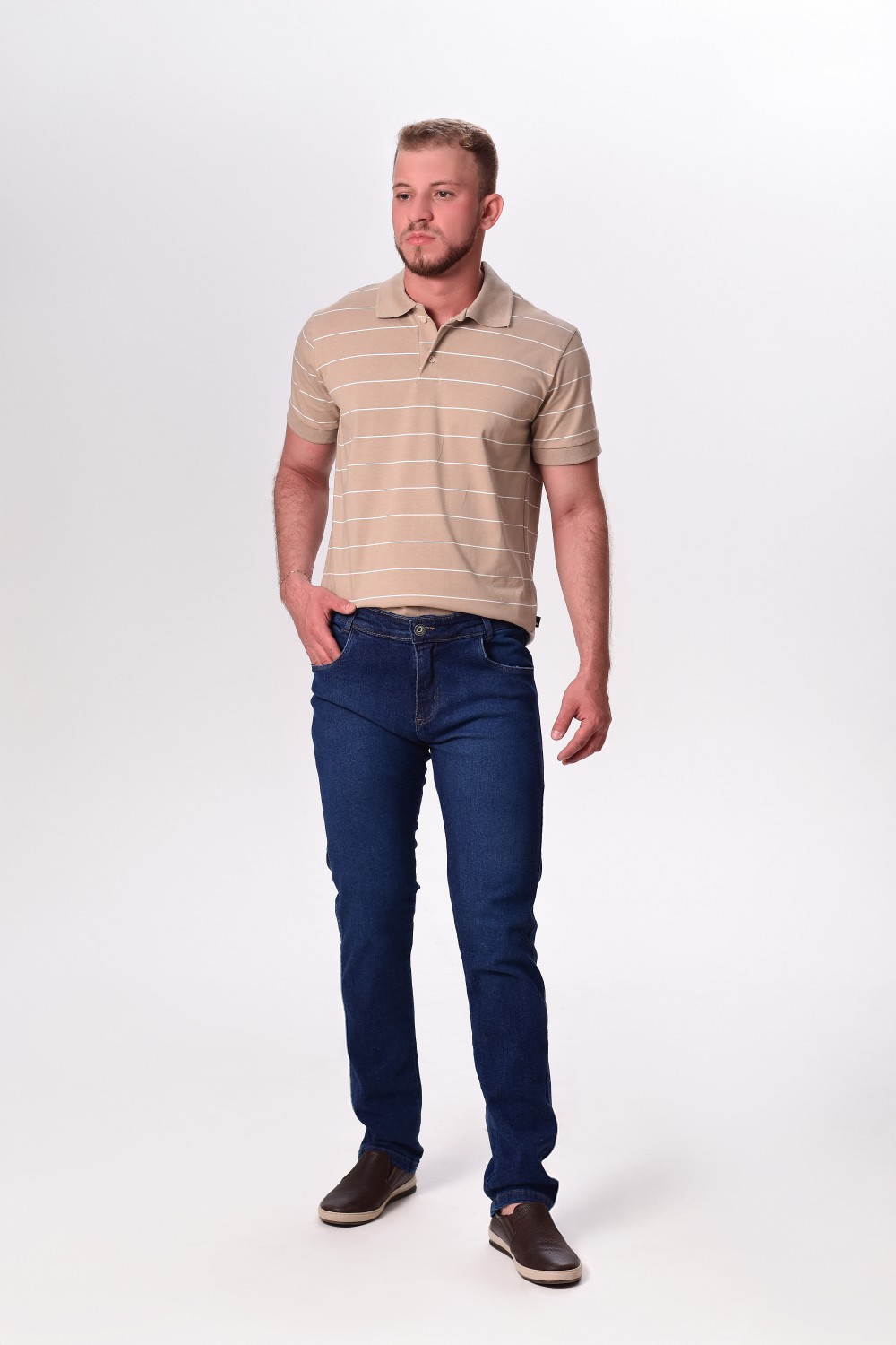 CALCA JEANS ELAST MAS ANT FIT