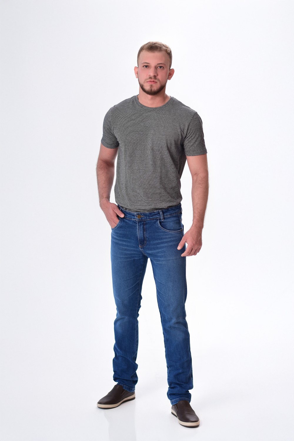 CALCA JEANS ELAST MAS ANT FIT