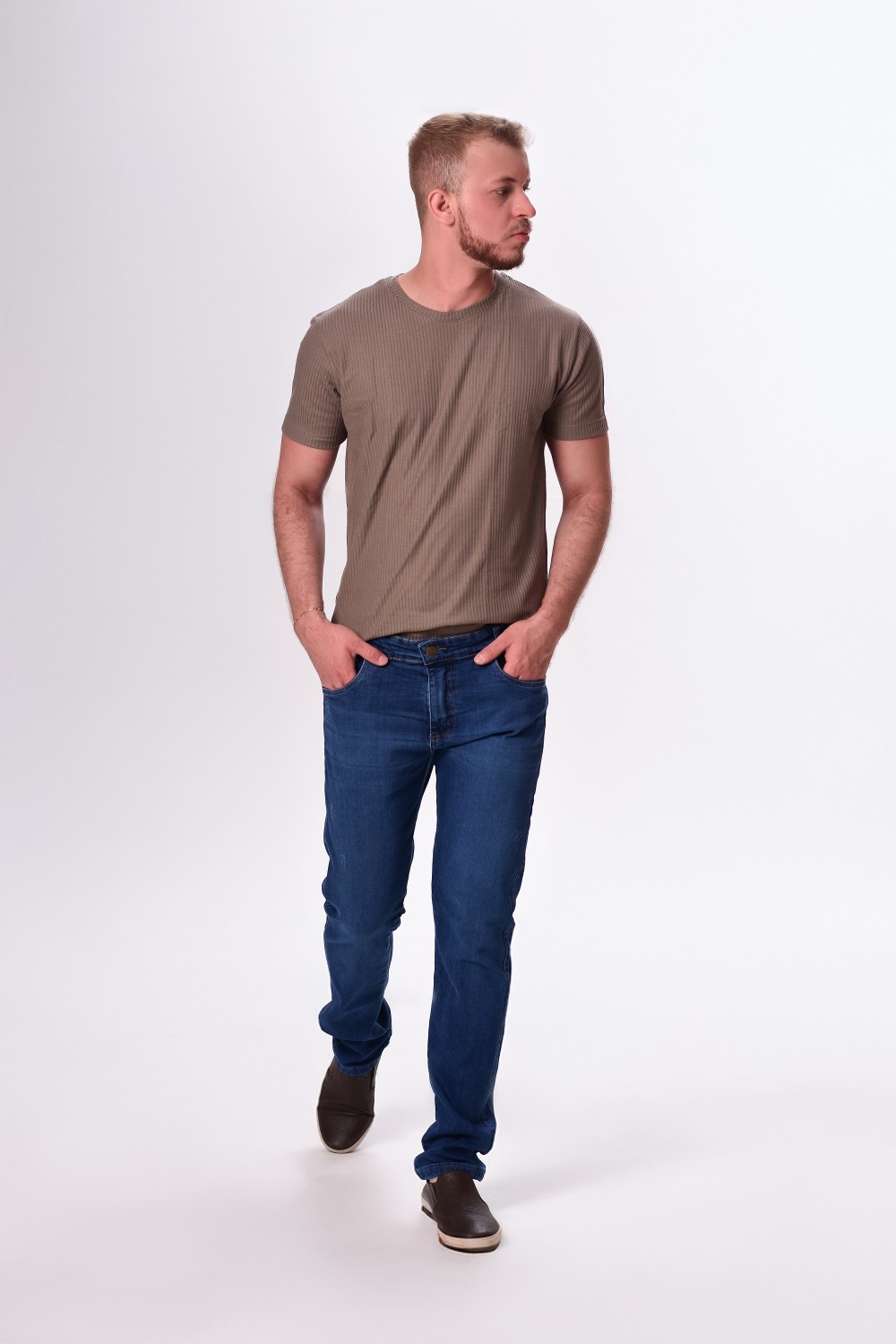 CALCA JEANS ELAST MAS ANT FIT