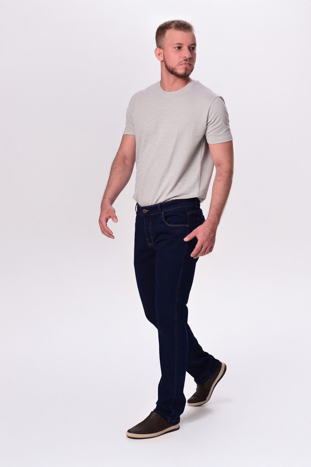 CALCA JEANS ELAST MAS ANT FIT