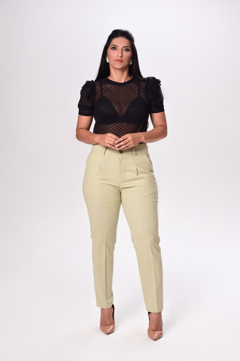 CALCA LINHO FEM CIGARRET ALF