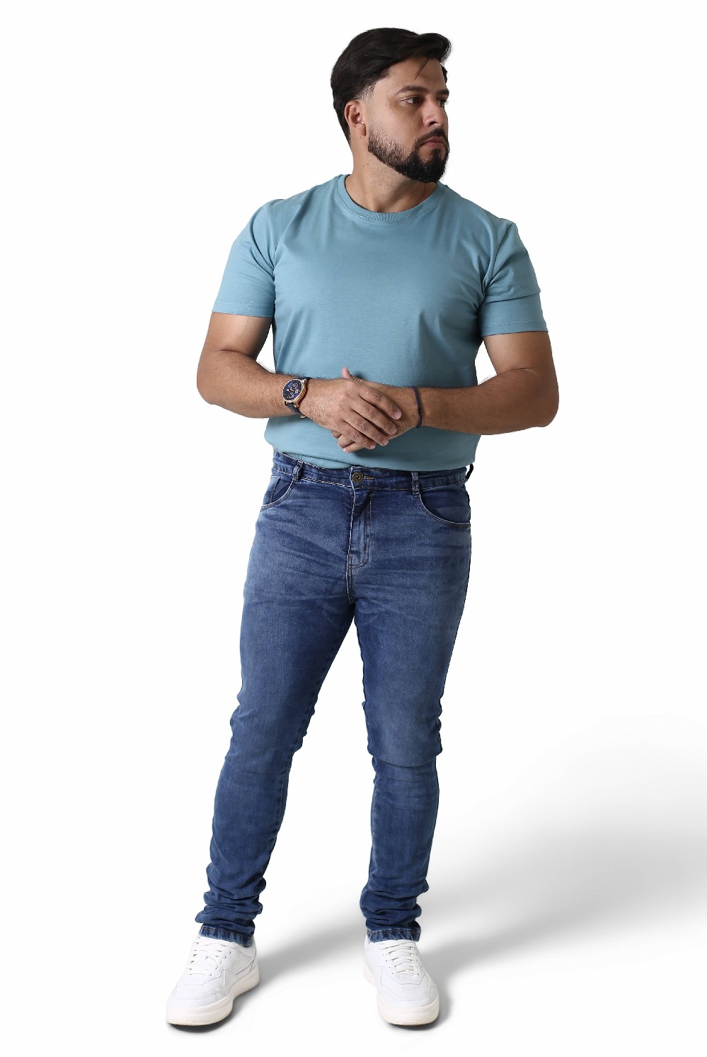 CALCA JEANS ELAST MAS SLIM FIT