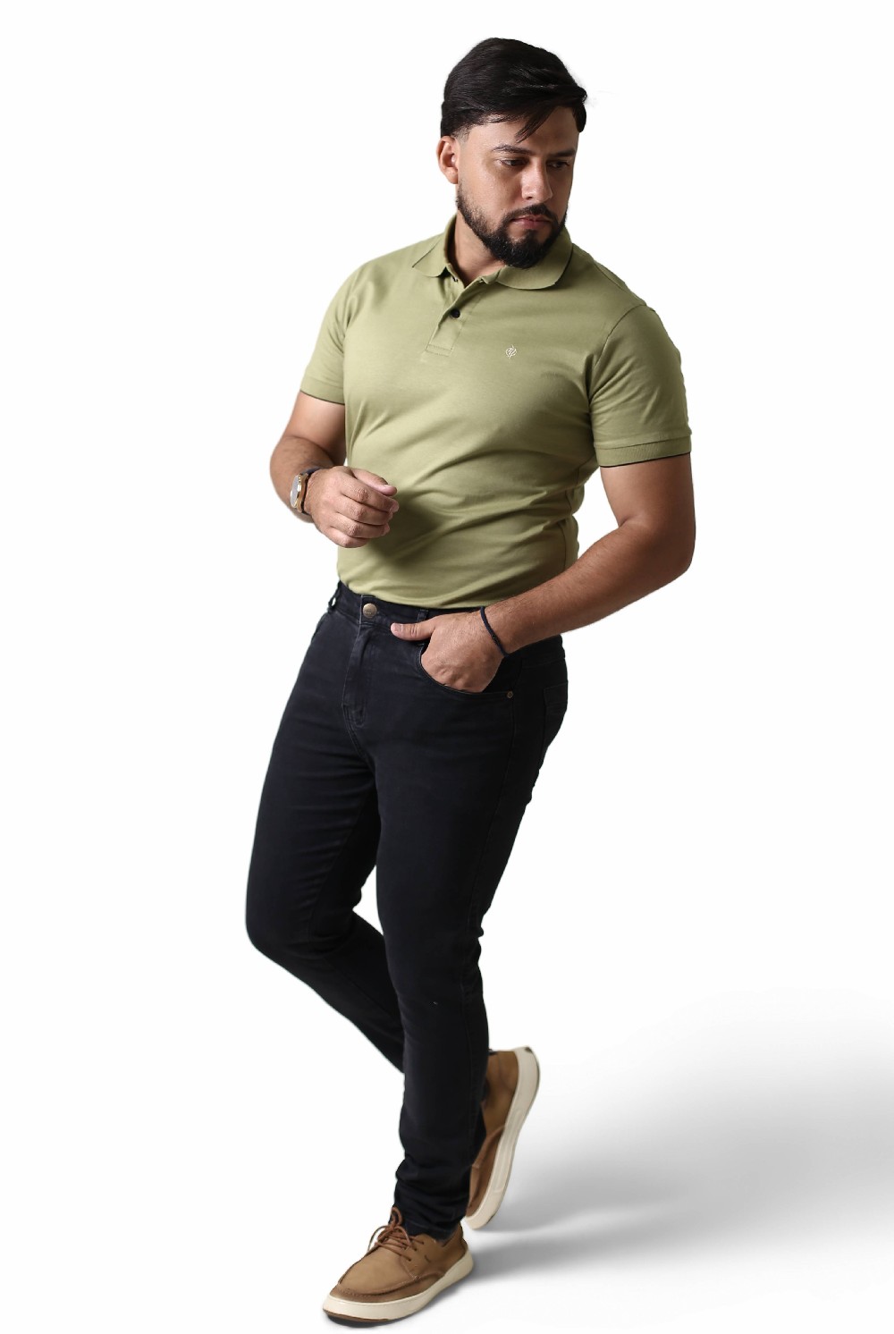 CALCA JEANS ELAST MAS SLIM FIT