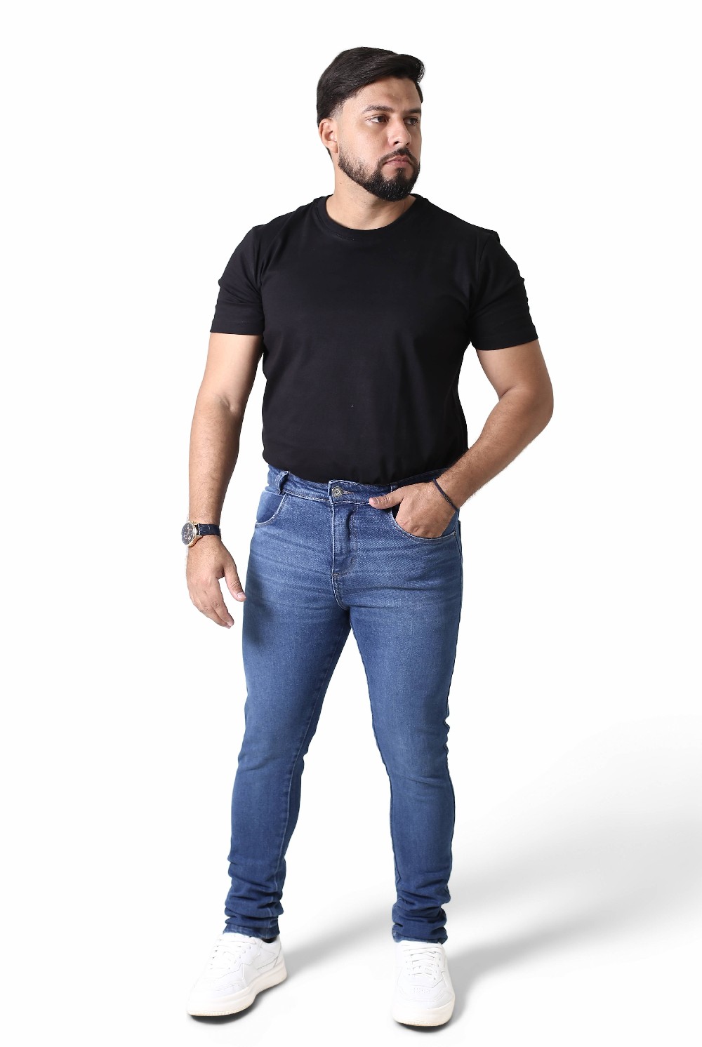 CALCA JEANS ELAST MAS SLIM FIT