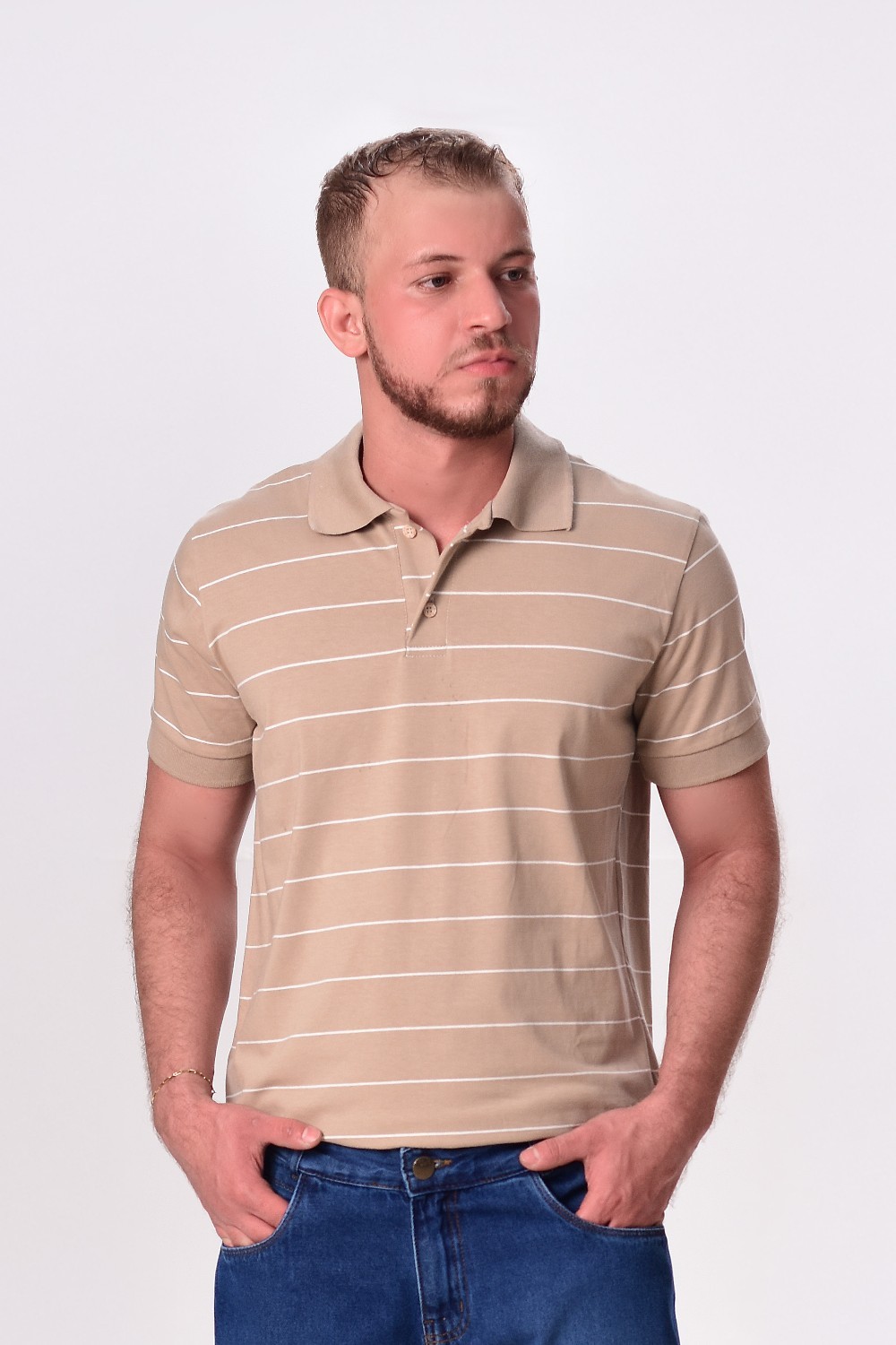 CAMISETA LISTRADA MAS GOLA POLO