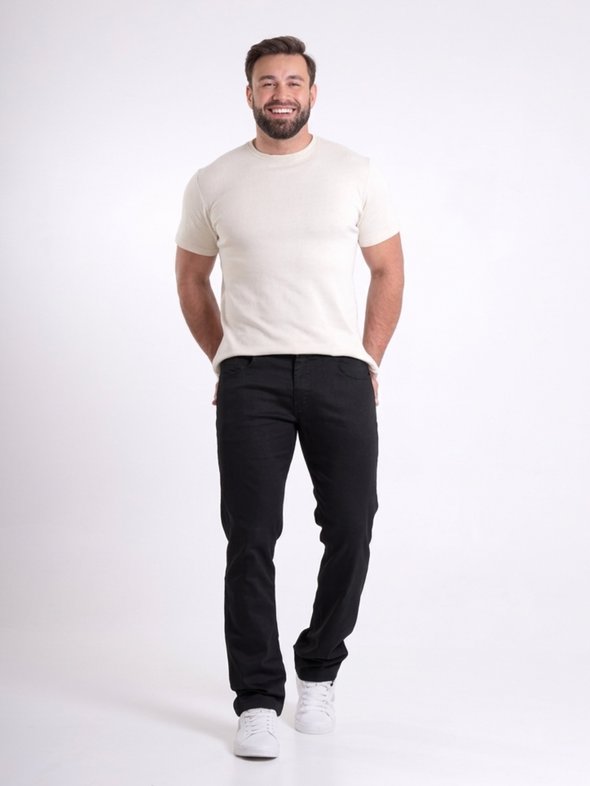 CALCA SARJA ELAST MAS ANT FIT