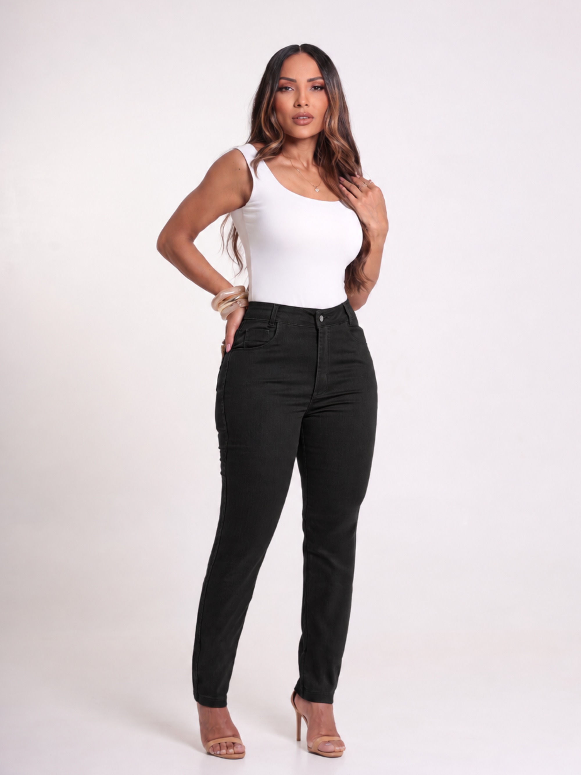 CALCA SARJA ELAST FEM SKINNY ALTA 