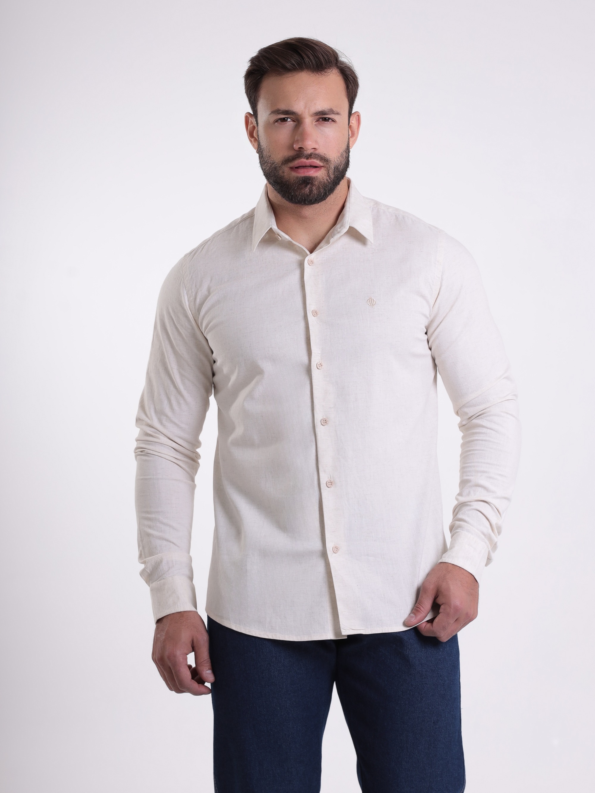 CAMISA LINHO MAS MANGA LONGA SLI