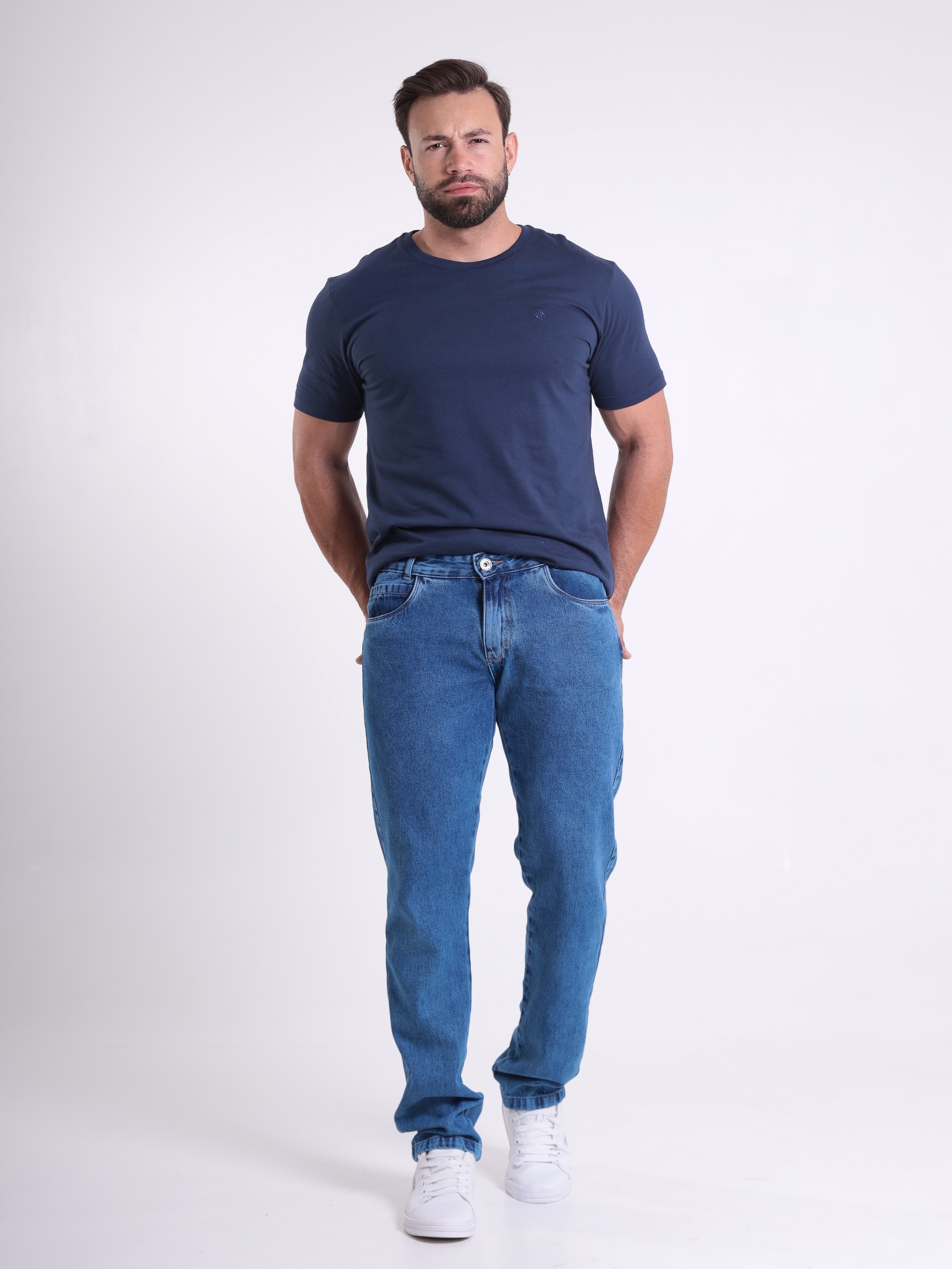 CALÇA ANTI FIT JEANS ALGODAO MASC 2126106