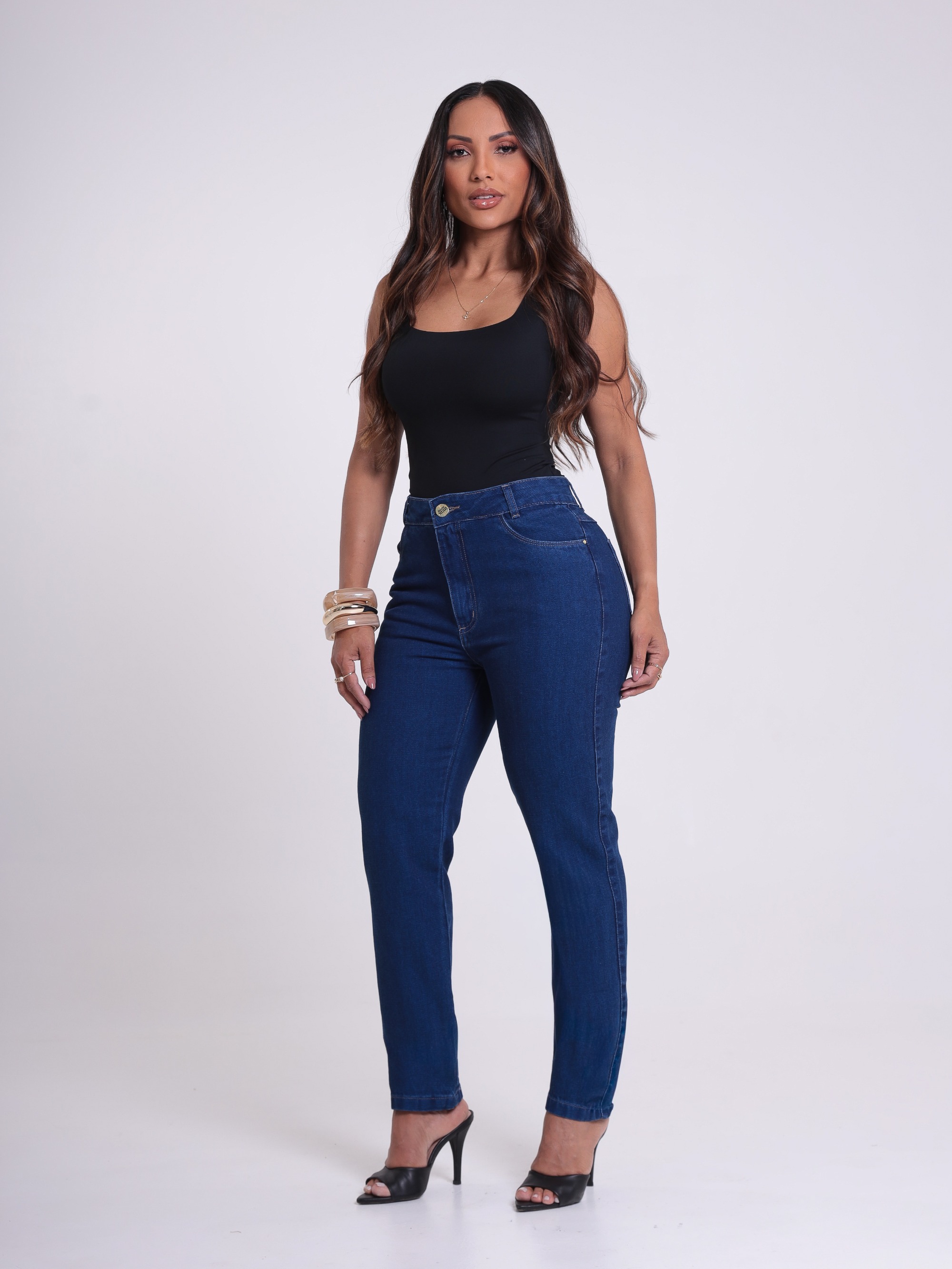 CALÇA CIGARRET JEANS FEM 2126203