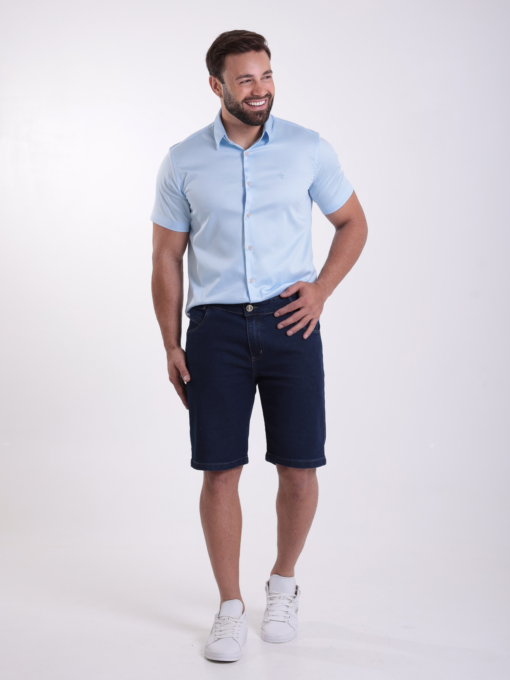 BERMUDA TRADICIONAL MASC JEANS ELAST 2126304