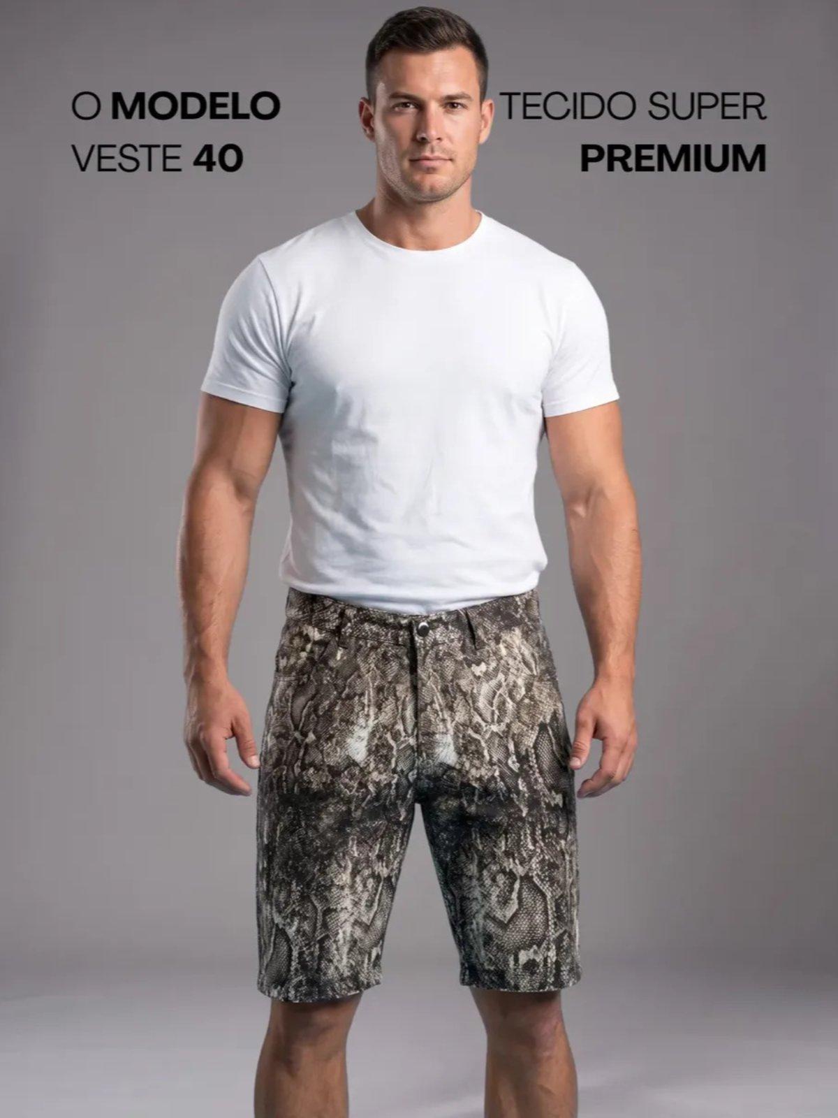 BERMUDA SARJA ELASTANO MAS SPORT FINO